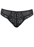 Soiree Lace Brazilian Panty - Black -