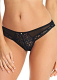 Soiree Lace Brazilian Panty - Black -