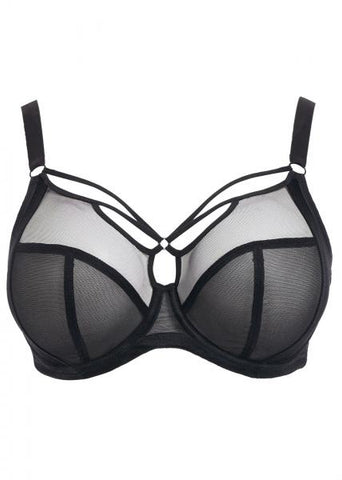 Sachi Underwire Plunge Bra - Black -