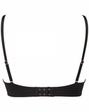 Glamour Lace Non-wired Plunge Bra - Black/Nude -