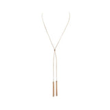 Necklace with Tassels - Gold - One Size