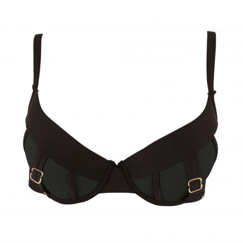 More Caspian Wired Bikini Top - Black -