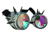 Steampunk Silver Goggle with Kaleidoscope Lens