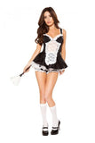 4 Piece Maid You Do It Costume - Black/White -