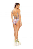 Sequin Embroidered Bodysuit - Rose Prism -