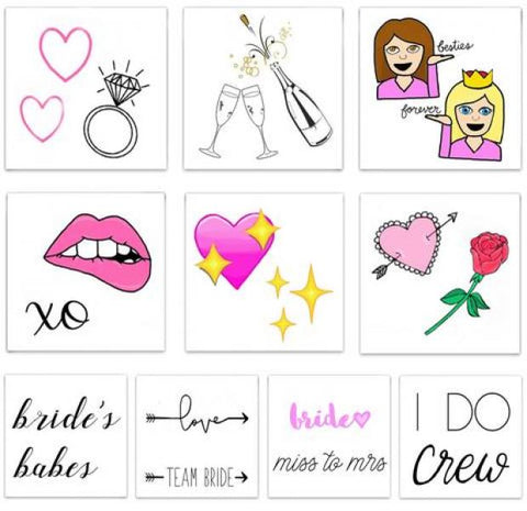 The Bride To Be - Temporary Tattoo Pack
