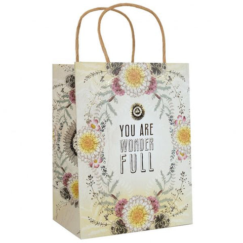 Papaya Foil Gift Bag - You are Wonder Full