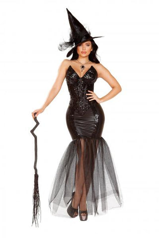 Witch With An Evil Spell Costume - Black -