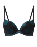 Rhapsody Padded Plunge Bra - Black -