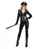 6 Piece Officer Lauren Order Costume - Black -