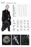 Gothic Velvet Jacket with Bishop Sleeves - Black -