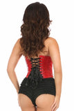 Lavish Patent PVC Underwire Bustier - Red -