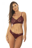 Devin Soft Cup Bra and Panty - Zinfandel -