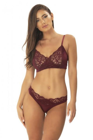 Devin Soft Cup Bra and Panty - Zinfandel -