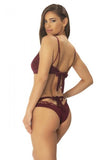 Devin Soft Cup Bra and Panty - Zinfandel -