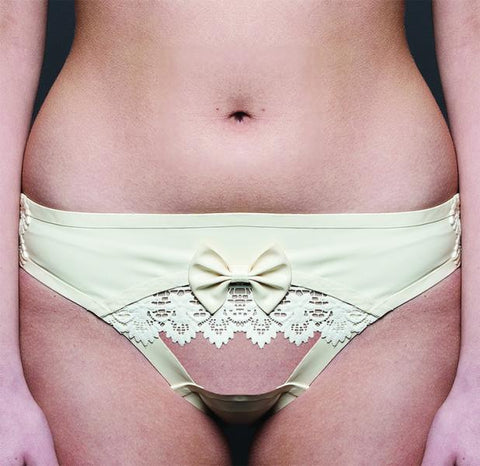 Eos Latex Knicker Panty - White -
