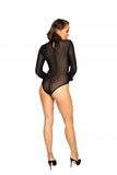 Glittered Diamond Teddy with Collar Detail - Black -