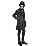 Gothic Decadent Noble Long Coat - Black -