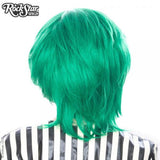 Boy Cut Long Wig - Emerald Jade Green