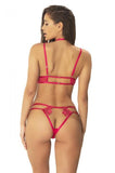 Aubrey Bralette and Panty Set - Bright Rose -