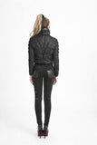 Gothic Jacket with Extended Neck - Black -