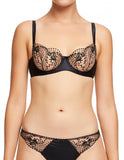Julies Roses Underwire Bra - Black -
