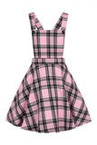 Islay Pinafore Dress - Pink Plaid -