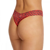 On the Prowl Original Rise Thong - Red/Black - One Size