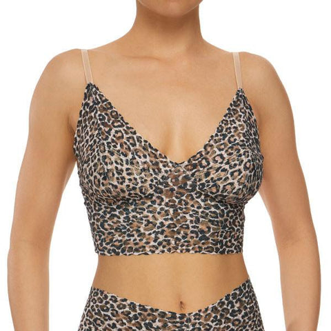 Classic Leopard Retro Longline Bralette -