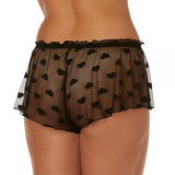 Sweetheart Mesh Tap Pant - Black -