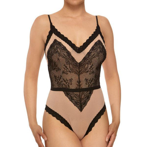 Loretta Bodysuit - Nude/Black -