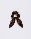 Wild Thing Burnout Velvet Leopard Scrunchie Tie