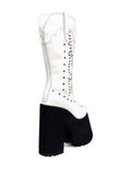 Bad Bitch Cowgirl Platform Boot - White - Size 10