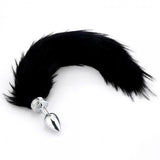 Magnetic Plug Fox Tail - Black