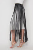 Festive Fringe Belt - Black -