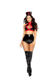 Three Piece Kinky Nurse - Black/Red -