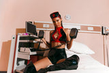 Three Piece Kinky Nurse - Black/Red -