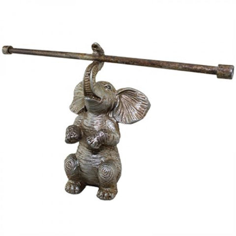 Littlest Elephant Ring Holder - Antiqued Gray