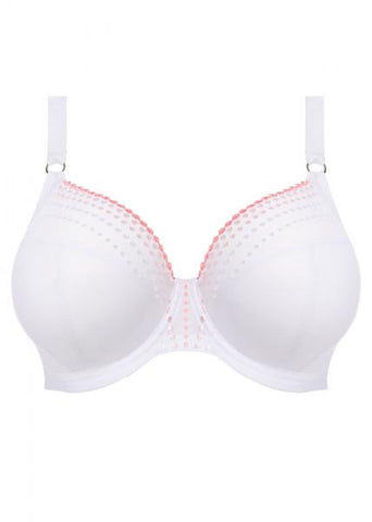 Matilda Underwire Plunge Bra - White -