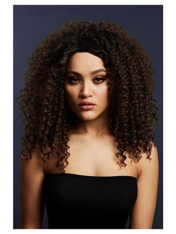 Lizzo Big Curls Wig - Dark Brown