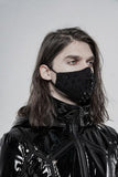 Gothic Black Studded Mask - Black