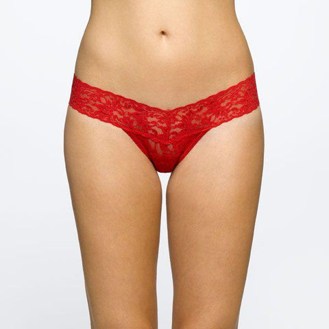 Petite Low Rise Thong - Red - One Size