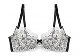 Evelina Underwire Bra - Black/White -