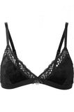 Immortal Velvet Bralet - Black -