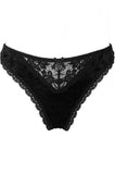 Immortal Velvet Panty - Black -