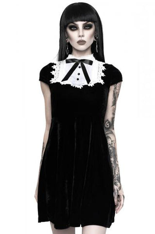 Madison Skater Dress - Black/White -