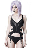 Blackout Bodysuit Set - Black -
