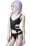 Blackout Bodysuit Set - Black -