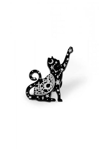Sky Kitty - Enamel Pin - Black