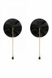 Chain Detail Nipple Pasties - Black